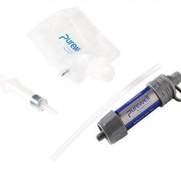 Draagbare draagbare waterfilter voor buiten